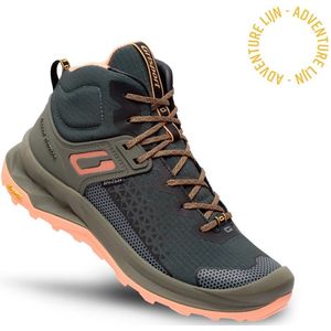 Grisport - Explorer Mid - Wandelschoenen - Groen - Roze - Comfortabel en Stevig