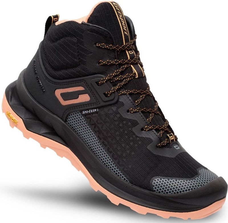 Grisport - Explorer Mid - Wandelschoenen - Zwart Roze - Synthetisch