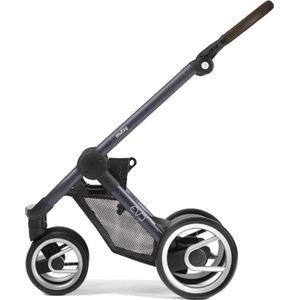 MUTSY - EVO - Wandelwagen - Farmer Dark Grey onderstel & Buggy Farmer Mist & Olive Reiswieg