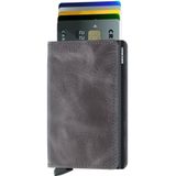 Secrid Uniseks Slimwallet reisaccessoire-kaarthouder in envelopformaat, grijs-zwart, 68x102x16cm