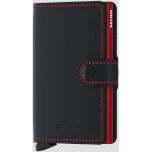Secrid Pasjeshouder / Kaarthouder Kunstleer Miniwallet Matte Rood