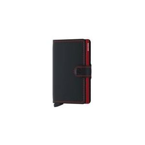 Portemonnee Secrid Miniwallet Matte Black & Red