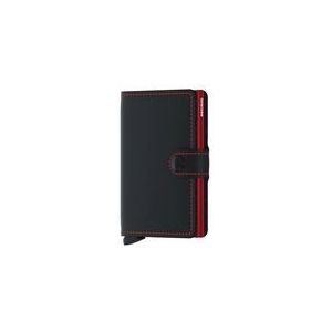 Secrid Mini Wallet Portemonnee Matte Black en Red