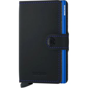 Secrid Miniwallet Portemonnee Matte black & blue Dames portemonnee