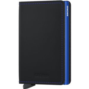 Secrid Slimwallet Portemonnee Matte black & blue Dames portemonnee