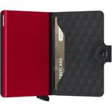 Secrid Mini Wallet Portemonnee Optical Black-Red