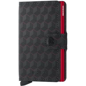 Secrid Mini Wallet Portemonnee Optical Black-Red