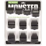 Monster Clippers Premium Dubbel Magnetische Opzetkammen - Zwart - voor professionele tondeuses