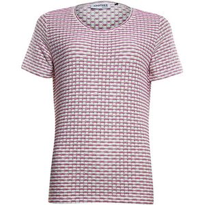 Anotherwoman - Top 312115 - Pink - Offwhite - Katoen