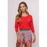 Poools - 413106 - Pullover - Coral - Katoen