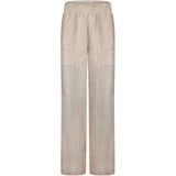 Poools regular waist broek zand
