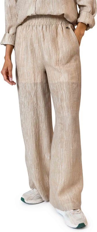 Poools regular waist broek zand