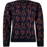 Poools - Gebreide Trui - Marine - Panterprint