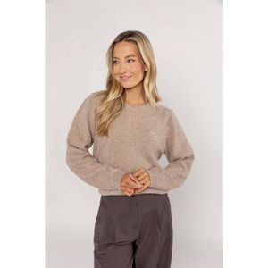 Poools - Pullover - Ecru - Gebreide Trui met Lurex