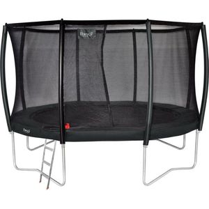 Trampoline Etan Premium Gold Combi Deluxe set - Ø366 cm - inc. Deluxe Veiligheidsnet - Grijs - Rond