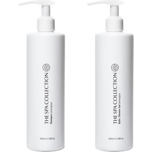 The Spa Collection Lemongrass - Shampoo + Body Wash - Milde formulering - 400 ml - Pompfles - Set van 2 stuks