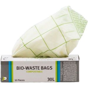 Afvalzak Biologisch  afbreekbaar - 30 liter - 50x57 cm - 10 stuks