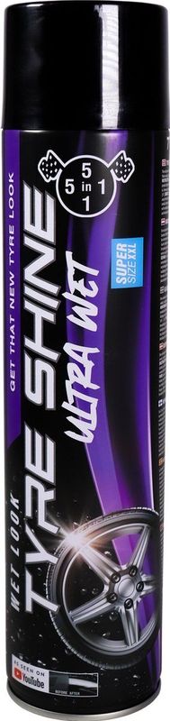 5in1 Tyre Shine - Bandenzwart - 650ml - Exclusieve Formule