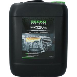 Gecko - 2in1 Wash & Wax - Autoshampoo - 10 Liter - Carnauba
