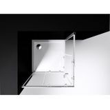 Best-design "project" douche hoekinstap 80x80x190 cm glas 5mm aluminium profiel