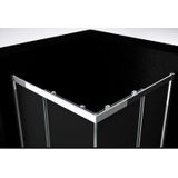 Best-design "project" douche hoekinstap 80x80x190 cm glas 5mm aluminium profiel