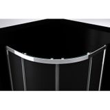Best-design "project" 1/4 ronde douchecabine 90x90x190 cm glas 5mm aluminium profiel