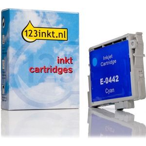 Epson T0442 inktcartridge cyaan hoge capaciteit (123inkt huismerk)
