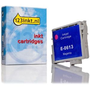 Epson T0613 inktcartridge magenta (123inkt huismerk)