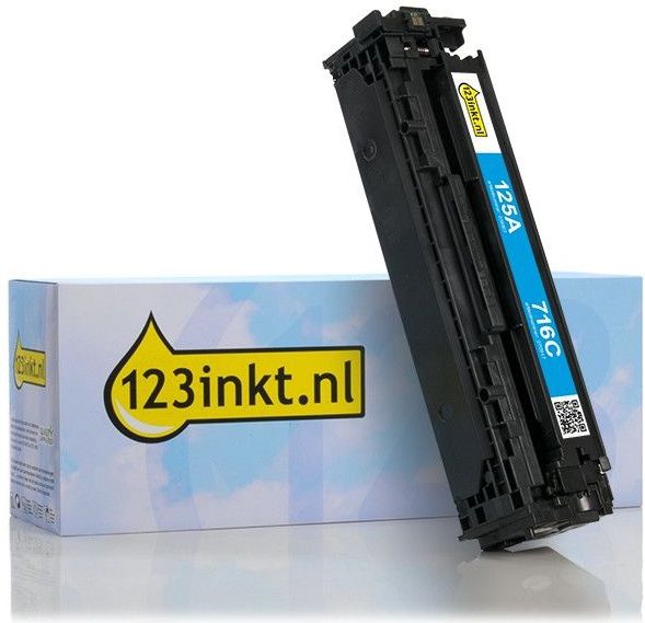 123inkt huismerk vervangt HP 125A (CB541A) toner cyaan