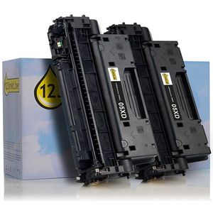 123inkt huismerk vervangt HP 05XD (CE505XD) toner zwart hoge capaciteit dubbelpak