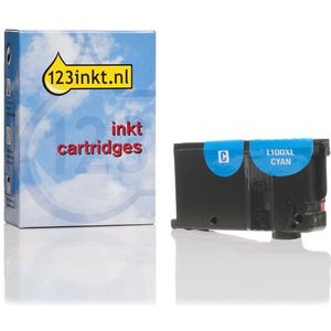 Lexmark Nr.100XL (14N1069E) inktcartridge cyaan hoge capaciteit (123inkt huismerk)