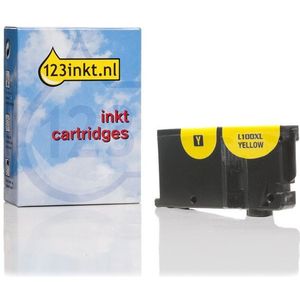 Lexmark Nr.100XL (14N1071E) inktcartridge geel hoge capaciteit (123inkt huismerk)
