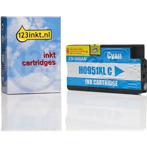 123inkt huismerk vervangt HP 951XL (CN046AE) inktcartridge cyaan hoge capaciteit