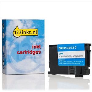 Dell series 33 / 592-11813 inktcartridge cyaan extra hoge capaciteit (123inkt huismerk)
