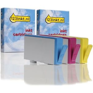Inktpatroon 123inkt huismerk vervangt HP 920XL multipack kleur cyaan/magenta/geel