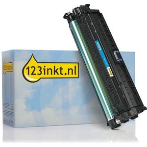 123inkt huismerk vervangt HP 650A (CE271A) toner cyaan