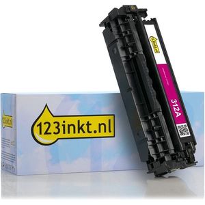 123inkt huismerk vervangt HP 312A (CF383A) toner magenta