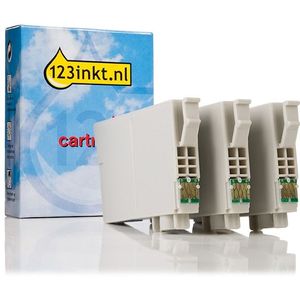 Inktpatroon Epson 27XL (T2715) multipack 3 kleuren (123inkt huismerk)