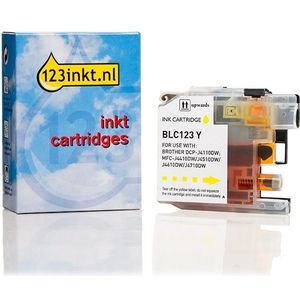 123inkt huismerk vervangt Brother LC-123Y inktcartridge geel