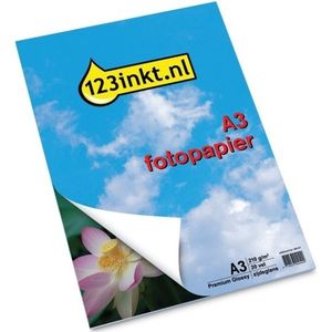 123inkt - Premium Glossy - Fotopapier - A3 - 210 grams - 20 vel