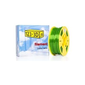 123-3D Filament transparant groen 2,85 mm PETG 1 kg (Jupiter serie)