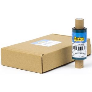 123inkt huismerk vervangt Zebra 2300 wax ribbon (02300GS06407) 64 mm x 74 m (5 ribbons)