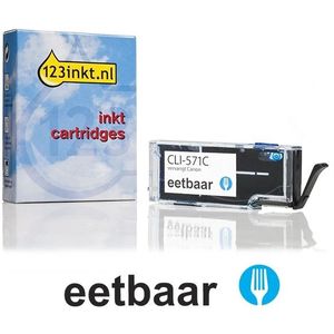 Canon - CLI-571C - Inktcartridge - Cyaan - Eetbaar