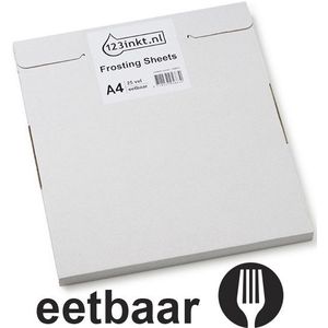123inkt - Frosting Sheets - A4 - Eetbare Vellen - 25 Stuks