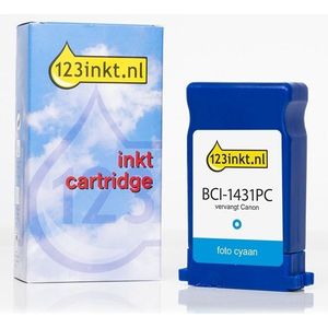 Canon BCI-1431PC inktcartridge foto cyaan (123inkt huismerk)