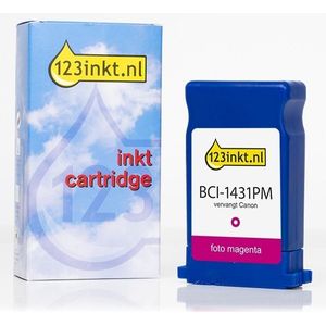 Canon BCI-1431PM inktcartridge foto magenta (123inkt huismerk)