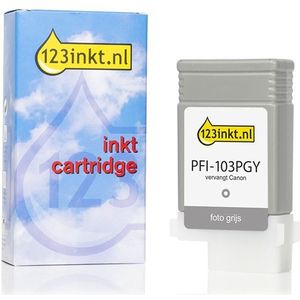 Canon PFI-103PGY inktcartridge foto grijs (123inkt huismerk)