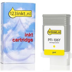 Canon PFI-106Y inktcartridge geel (123inkt huismerk)