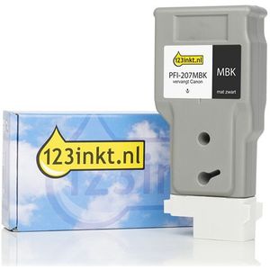 Canon PFI-207MBK inktcartridge mat zwart (123inkt huismerk)