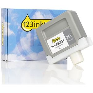 Canon PFI-301PGY inktcartridge foto grijs (123inkt huismerk)